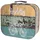 HMF Vintage Koffer aus Holz 25 x 21,5 x 8,5 cm 1-tlg. schwarz
