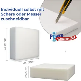 power schaumstoff Schaumstoffplatte Visco-Schaum 2 St. 40 x 40 x 3 cm
