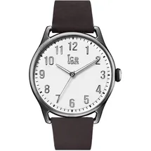 ICE-Watch Quarzuhr Ice time Dark brown White Large Uhr Leder Braun