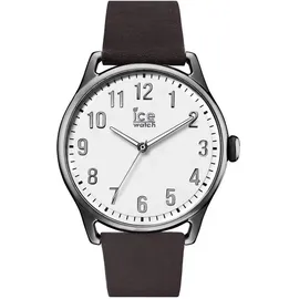 ICE-Watch Quarzuhr Ice time Dark brown White Large Uhr Leder Braun