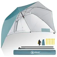 HOMECALL Strandmuschel mit umbrella system, UV-resistentes 50+ Umfunktionieren, für
