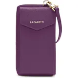 lazarotti Bologna Leather Zip Around Geldbörse Damen lila
