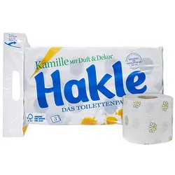 Hakle Toilettenpapier Kamille 3-lagig, 8 Rollen