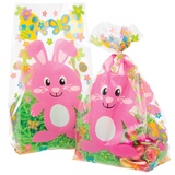 Baker Ross Osterhasen Geschenktüten aus Zellophan (30 Stück) Kreative Kunst- und Bastelbedarf für Kinder zu Ostern
