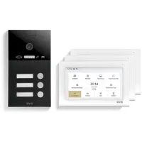 GVS IP Video Türsprechanlage 3 Familienhaus mit Türöffner (RFID),
