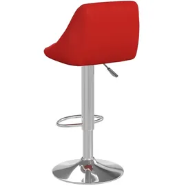 vidaXL Barhocker 2 Stk. Weinrot Kunstleder