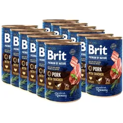 Brit Premium by Nature Pork mit Luftröhre 12x400g