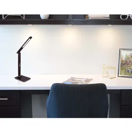 GLOBO LED Schreib Tisch Lampe Braun