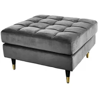 Riess-Ambiente Hocker COZY VELVET 80 x 40 x 80 cm Grau