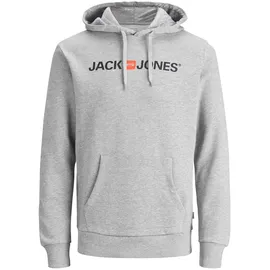 JACK & JONES Logo Kapuzenpullover Light Grey Melange L