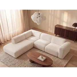 vente-unique Großes Ecksofa mit Recamiere mit Rückenlehne - POGNI von Maison Céphy