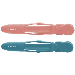 Fromm Essentials Alligator-Clips Rosa/Blau 4 Stück