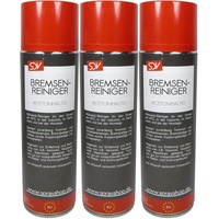 SDV Chemie Bremsenreiniger Spray 3X 500 ml Power Brake Cleaner 360° Ventil Teilereiniger