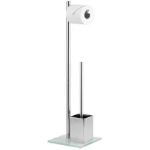 bremermann WC-Bürste 2in1 Edelstahl/Sicherheitsglas Weiß