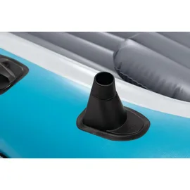Intex Schlauchboot Excursion 4 Blau inkl. Pumpe und Alu-Paddel