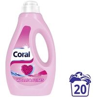Coral Flüssigwaschmittel Wolle & Feines 20 WL 1,0 L Flasche