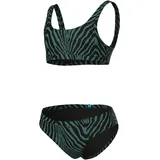Arena Water Print Bikini Bralette Blau/Schwarz 116