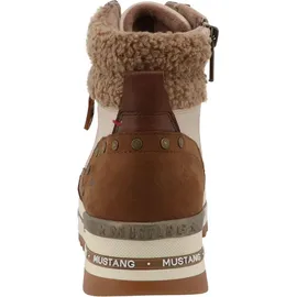 Mustang Damen Stiefelette sportliche Plateau-Sohle 15M0312003, Größe:38 EU, Farbe:Braun