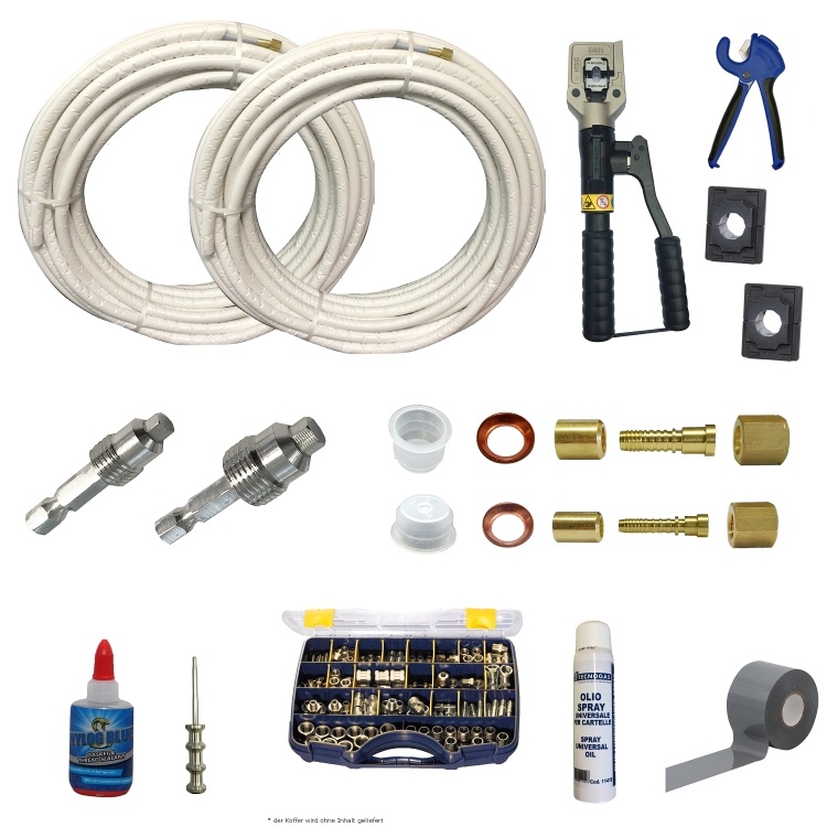 FLEX-TUBE | Starter-Kit | 1/4 | 1/2 | inkl. hydraulischer Presszange