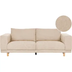 3-Sitzer Sofa Cord beige NIVALA