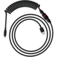 Kingston HyperX USB-C Coiled Cable, – Tastatur Zubehör, Grau