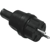 Bachmann 740.002 Konturenstecker Gummi, Silikon 250 V Schwarz IP44