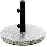 VCM Sonnenschirmständer 10 kg Granit poliert grau rund Ø 40 cm Stahlrohr