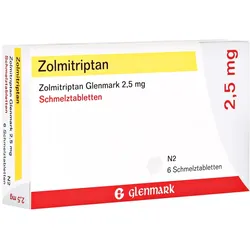 ZOLMITRIPTAN Glenmark 2,5 mg Schmelztabletten 6 St