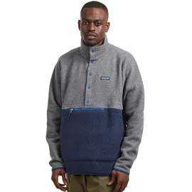 Patagonia Retro Pile 1/2 Snap Pullover Blau/Grau S