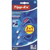 TIPP-EX Korrekturroller Easy Correct 3 Stück, 4.2mm, x 12m, seitlich abrollbar
