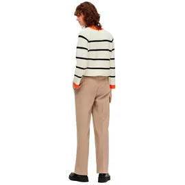 Selected Stoffhose mit Haken- und Reißverschluss Modell 'RITA', Camel Melange, 40