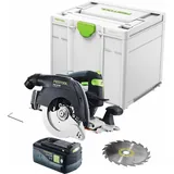 Festool HKC 55 EB-Basic Akku Handkreissäge 18 V 160 mm Brushless + 1x Akku 5,0 Ah + Systainer - ohne Ladegerät