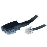 S/CONN maximum connectivity S/CONN 70170, 10 m, TAE-N, RJ12 Schwarz, Männlich,