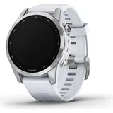 Garmin fenix 7S Standard silber mit steinweissem Armband