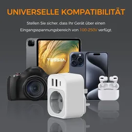 TESSAN Adapter 2 St. Grau