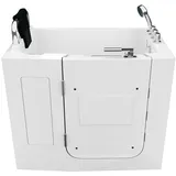 AcquaVapore Sitzbadewanne mit Tür 110 x 68 x 114 cm (S08-TH-B-L)
