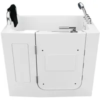 AcquaVapore Sitzbadewanne mit Tür 110 x 68 x 114 cm (S08-TH-B-L)