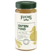 Fuchs Gewürze - Enten Fond, Für köstlich gewürzte Gerichte und raffinierte Saucen, Ohne Geschmacksverstärker, Farbstoffe oder Palmfett, Gluten- und laktosefrei, 400 ml im wiederverschließbaren Glas