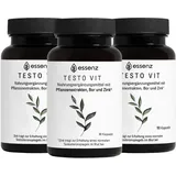 Essenz Testo Vit Kapseln für Männer – Mit Ashwagandha, Maca & Bockshornklee 3x90 St