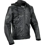DIFI Detroit 2 Motorrad Lederjacke, schwarz, 50