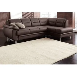 sit&more Ecksofa SIT & MORE "Mailand L-Form, B: 250 cm", braun (mokka), B:250cm H:85cm T:164cm, Luxus-Kunstleder;Kunstleder Softlux;NaturLEDER (echtes Rindleder)/Korpus passendes Kunstleder Softlux;Luxus-Microfaser Altara Nubuck (100% Polyester), Sofas, Ecksofa,