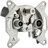 Schwaiger SAT Breitband Durchgangsdose RDS660 531 (16dB), F IEC silber, 3-Loch, 1x F / 2x IEC