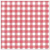 Papstar Servietten "ROYAL Collection" 1/4-Falz 40 cm x 40 cm rot "Vichy Karo"