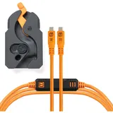Tether Tools LeverLock&Cable Kit Optima 10G gerade orange 4,6m