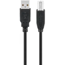 goobay USB 2.0 Hi-Speed Kabel 68901 USB 3m A/B-Stecker schwarz