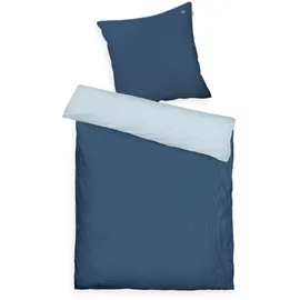 Tom Tailor FINE Stripes Blau 135 x 200 cm + 2 x 80 x 80 cm