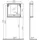 Vitra Valarte LED-Spiegelschrank 78 cm 3 Türen stahlblau, lackiert