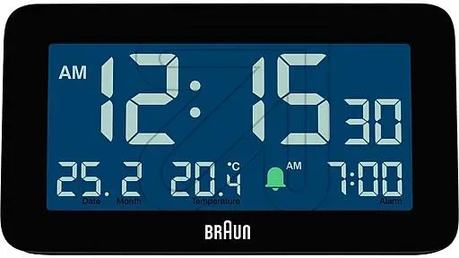 Funkwecker BRAUN 67602 schwarz BC10B-DCF-B