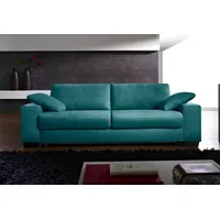 Schlafsofa BALI "Norwalk, Dauerschläfer", blau (türkis), B:212cm H:83cm T:100cm, Sofas, Schlafsofa, in 140er und 160er Breite, 3 Varianten, auch mit Ergoflex-Lattenrost