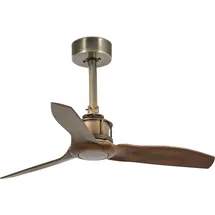 FARO Just Fan 81 cm Deckenventilator altgold/holz